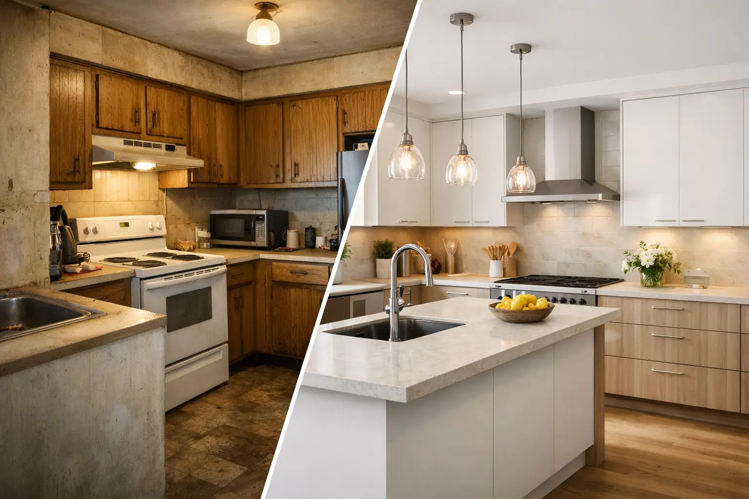 Before and After Fitted Kitchen Ideas
