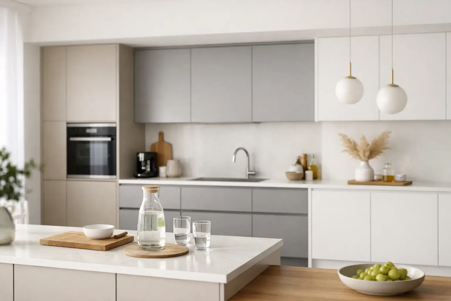 Best Handleless Kitchen Colours for Light