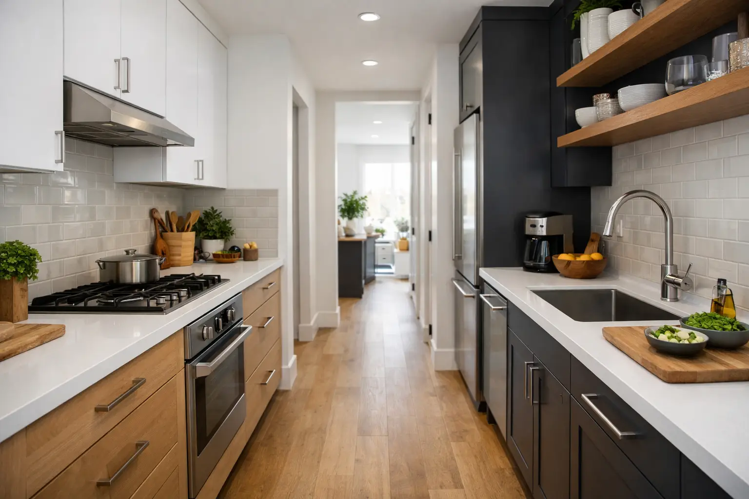 Best Layout for Galley Kitchen Spaces