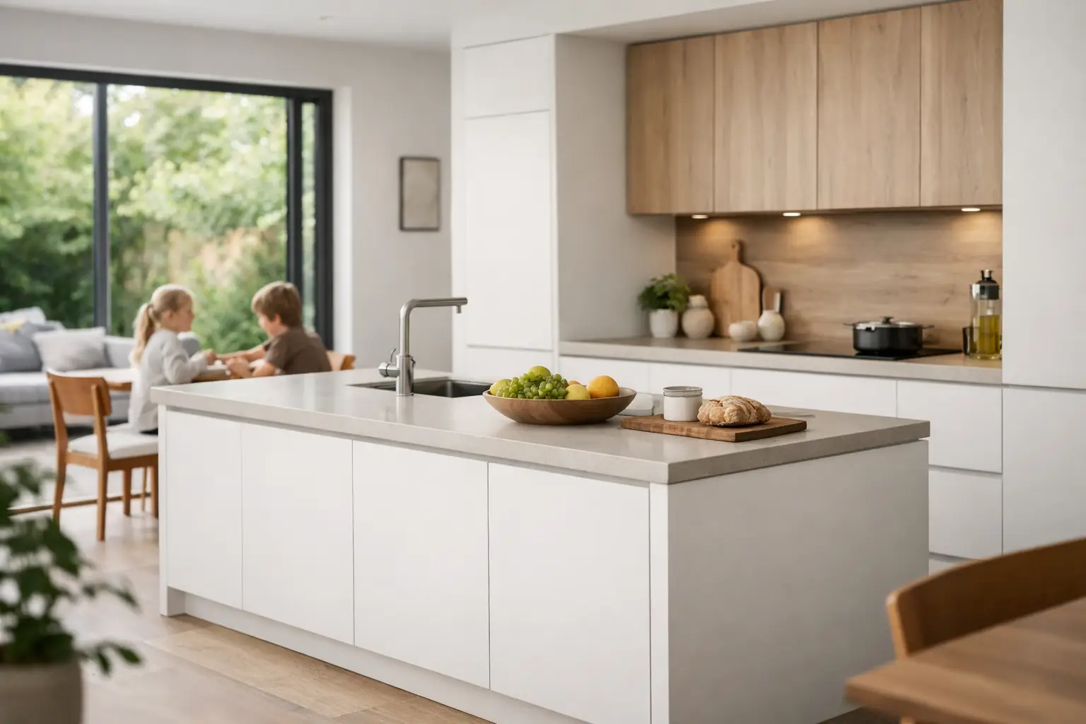 Handleless Kitchens for Family Homes
