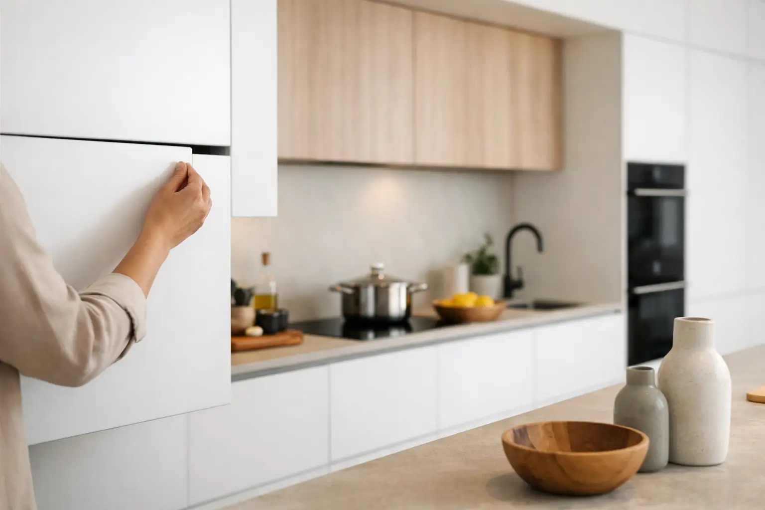 How to Choose Handleless Kitchen Cabinets