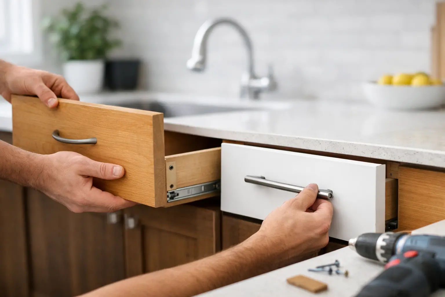 How to Replace Drawer Fronts Without New Units