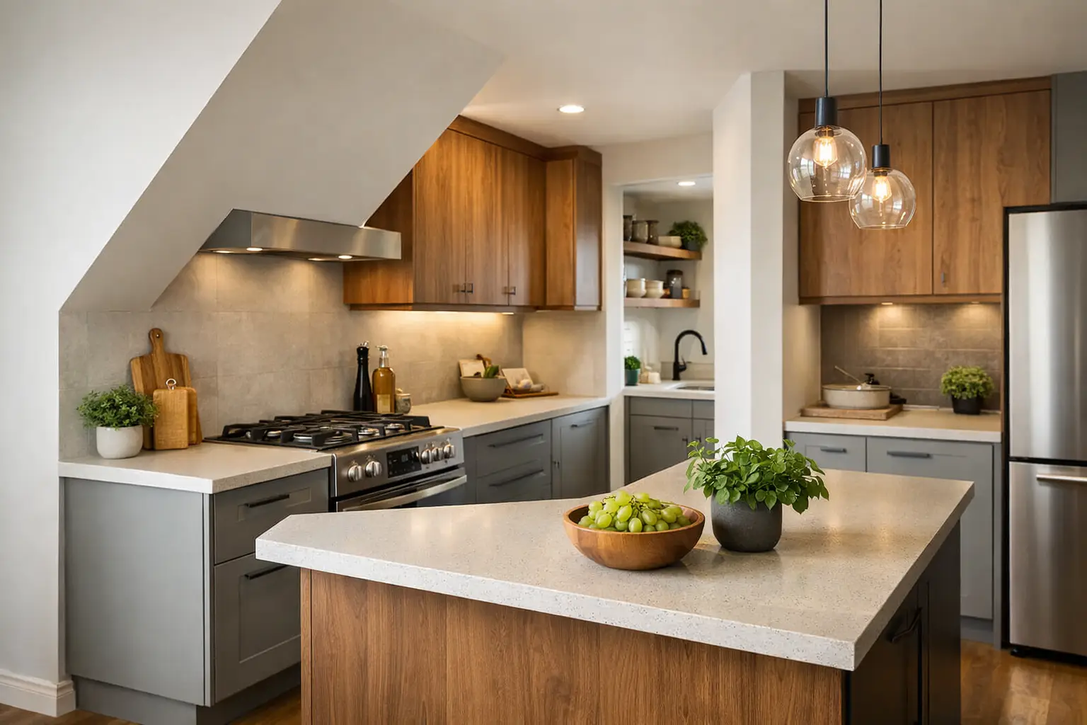 Fitted Kitchen Makeover for Awkward Layouts