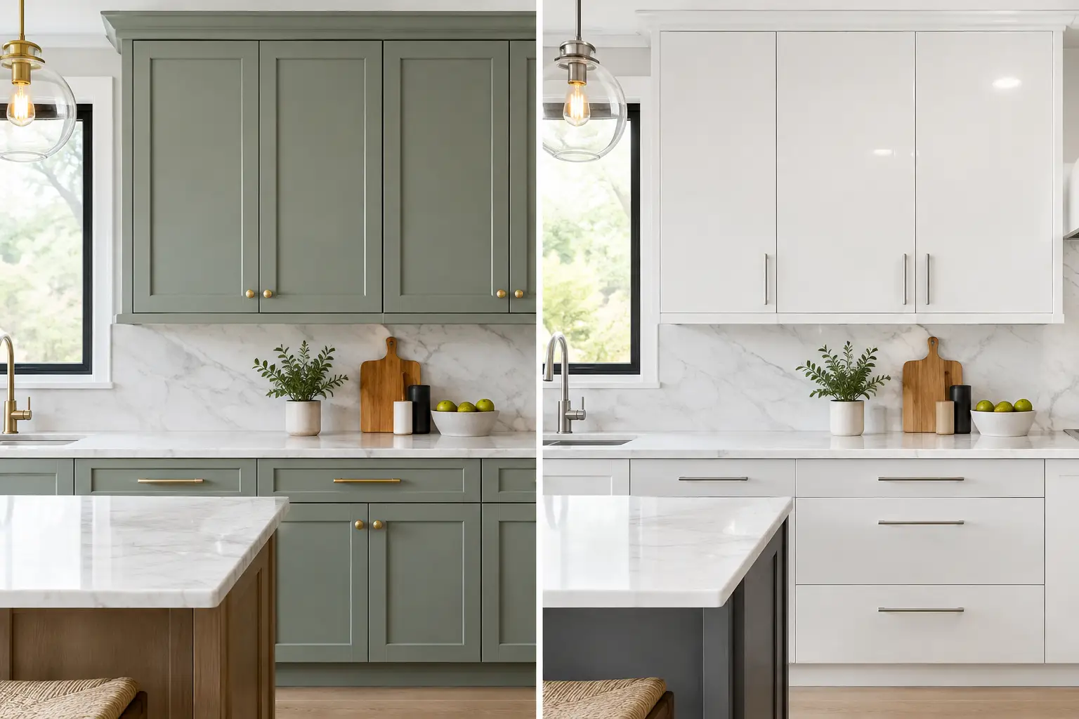 Painted Versus Vinyl Doors for Your Kitchen